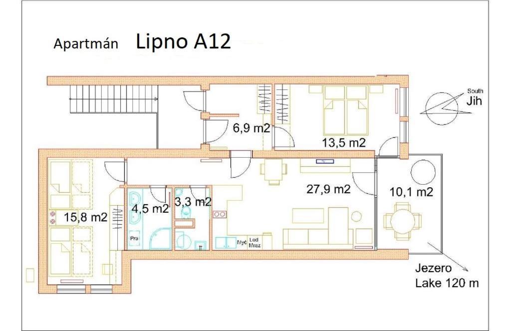 Apartman Lipno A12 리프노나드비타보브 외부 사진